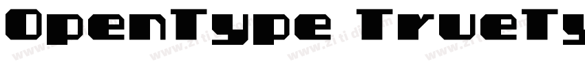 OpenType TrueType字体转换